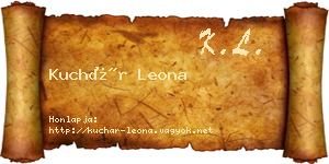 Kuchár Leona névjegykártya